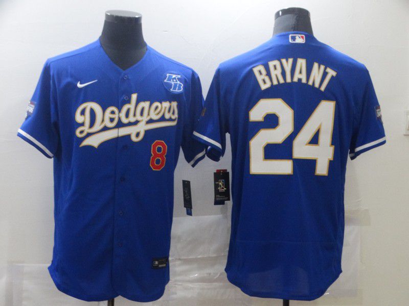 Men Los Angeles Dodgers #24 Bryant Blue Elite 2021 Nike MLB Jersey